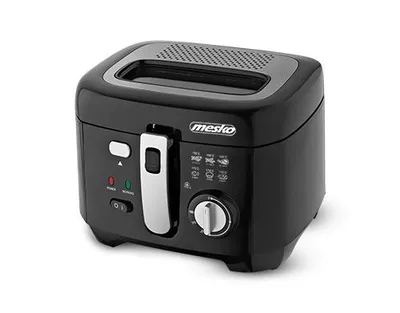 Produktbild von JUNG MESKO MS4908 Fritteuse mit Öl 2,5L, automatische Abschaltung, 1800W, Friteuse mit fett, Temperaturkontrolle, Korb mit Hubfunktion