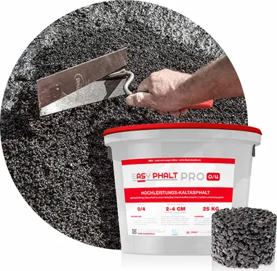 Produktbild von EASYPHALT-EASYPHALT PRO Kaltasphalt 0-4 mm 25 kg-0-4mm