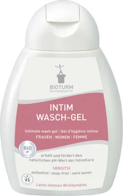 Produktbild von Bioturm 126, Intim-Waschlotion, Weiblich, 250 ml, Flasche, Intimbereich mit dem Gel reinigen und mit Wasser nachwaschen., Aqua, Whey*, Glycerin, Coco-Glucoside, Alcohol, Sodium Coco-Glucoside Tartrate, Decyl Glucoside,...
