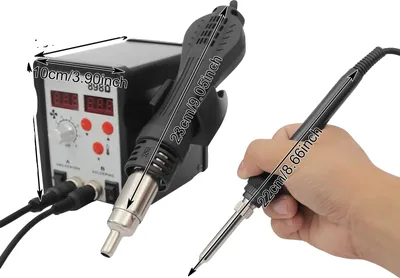 Produktbild von Lötstation, einstellbare Temperatur, ESD-sichere Konstruktion, schwarz, 220V