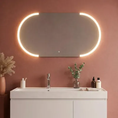 Immagine prodotto di Specchio retroilluminato ovale 120x60 con LED touch