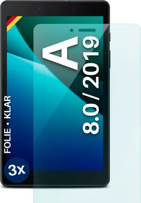Produktbild von moex® 3x Schutzfolie kompatibel mit Samsung Galaxy Tab A 8.0 2019 - Displayschutzfolie dünn Folie, Klar