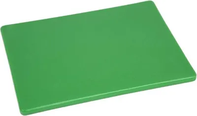 Image de Planche à découper Hygiplas en PEBD vert 30,5 x 22,9 x 1,2 cm