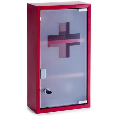 Zdjęcie produktu dla Zeller Present 18468, Przezroczysty, Czerwony, Szkło, Metal, 3 pół., 120 mm, 250 mm, 450 mm
