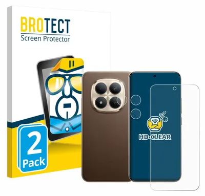 Product packaging for screen protectors, showing a stylized illustration of a phone and the product itself.