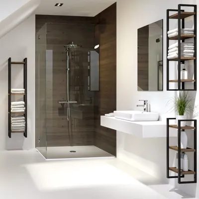 Produktbild von Kesseböhmer YouK Leiterregal 30 x 320 x 1500 mm schwarz
