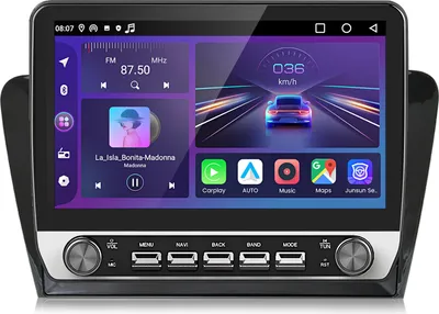 Immagine prodotto di 10.1" Android 15 Car Radio Carplay per Skoda Octavia 2013-2018 GPS Navi WIFI BT DAB+ SWC USB 6+128G