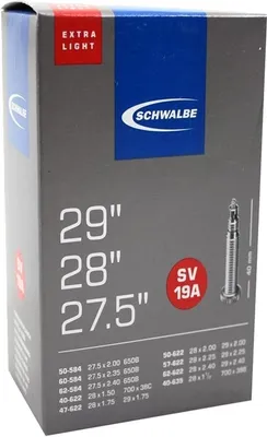 Produktbild von Schwalbe 10430943, Presta-Ventil, 27.5"/28"/29", 50,8 - 60,96 mm, 4 cm, Schwarz, Deutschland
