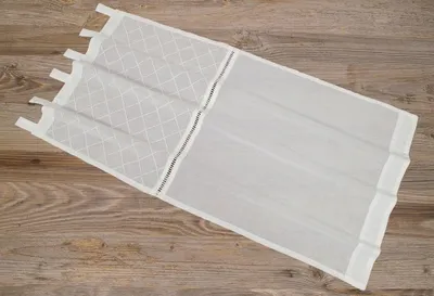 Produktbild von Scheiben-Gardine Spitze Landhaus-Stil lang 45 x 90 cm Baumwolle