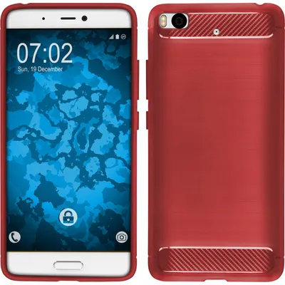 Produktbild von PhoneNatic Case kompatibel mit Xiaomi Mi 5s - rot Silikon Hülle Ultimate + 2 Schutzfolien