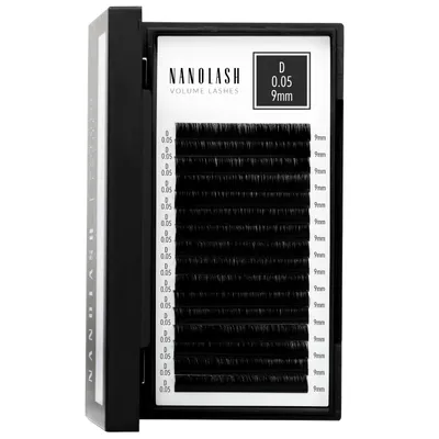 Productafbeelding van Wimpers voor Wimperextensions Nanolash 0.05 D 9mm