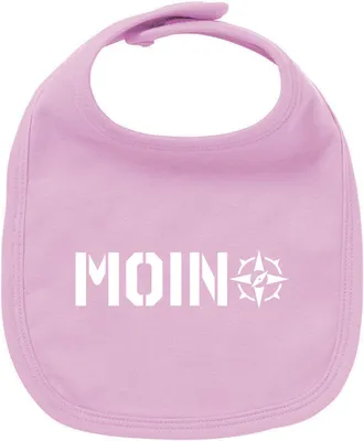 Produktbild von Huuraa Unisex Babylatz Moin Kompass Geschenk Babypink  Baumwolle Moin Kompass Mitbringsel