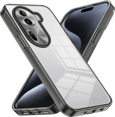 Produktbild von Hülle für Oppo Reno11 Pro Rutschfest Kristallklare Stoßfeste TPU Bumper Handyhülle Schwarz