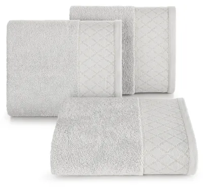 Zdjęcie produktu dla Eurofirany 455020, 50 x 90 cm, Bawełna, Poliester, Srebrny, 1 szt.