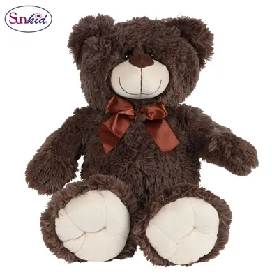 Produktbild von Großer Plüsch-Teddybär 54 cm cremefarben - kuschelweiches Stofftier aus 100% Polyester - flauschiger Teddy zum Liebhaben, Knuddeln & Spielen - waschbar bis 30°C - Geschenk für Kinder, Farbe:braun