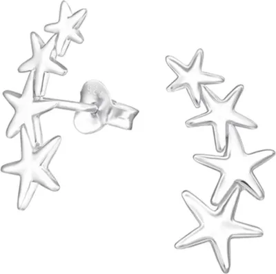 Produktbild von Ohrstecker mehrfach: Ohrringe Silber 925 „Sterne“