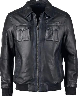 Produktbild von JCC Lederblouson Karlstad Herren black XL