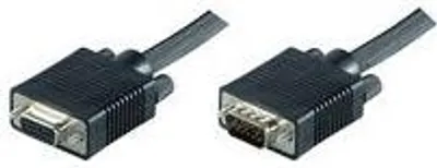 Produktbild von Microconnect MONGH1B, 1 m, VGA (D-Sub), Stecker, Buchse, Gerade, Gerade