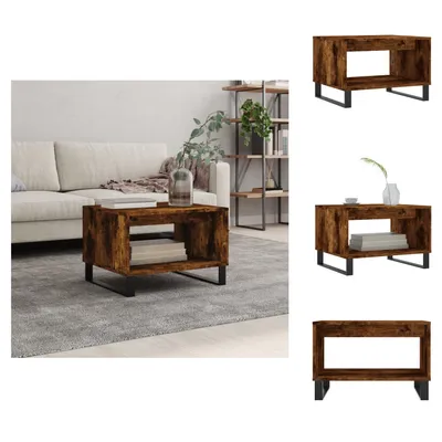 Produktbild von vidaXL Couchtisch Räuchereiche 60x50x40 cm Holzwerkstoff - Couchtische