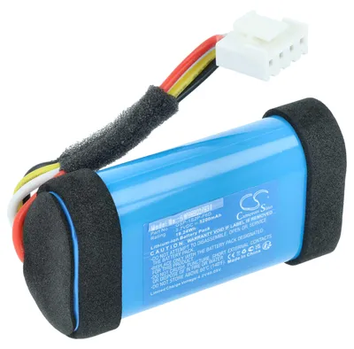 Produktbild von vhbw Akku kompatibel mit JBL FLIP 6, FLIP6BLUAM, FLIP6REDAM Lautsprecher Boxen Speaker (5200 mAh, 3,7 V, Li-Ion)