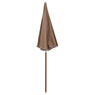 Immagine prodotto di vidaXL Ombrellone con palo in acciaio 240 cm Taupe