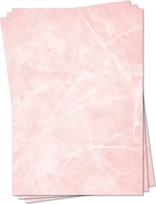 Produktbild von Gastronomie Papier (Rot-Eis-Marmor, DIN A5, 100 Blatt, MPA-5151b) für Speisekarten. Marmoriertes Papier, Marmorpapier rot zweiseitig bedruckt, für alle Drucker/Kopierer geeignet