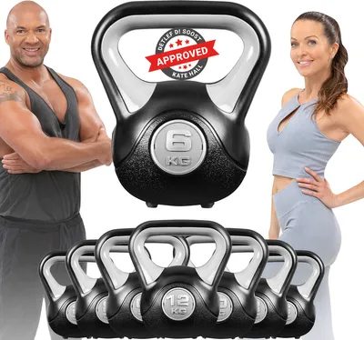 Produktbild von Miweba Sports Kettlebell KB200 | Kugelhantel - Ergonomischer Griff Anti-Rutsch - Hartgummifüße - Ganzkörper - Workout - Kugelgewicht - Hantel (6,0 kg)