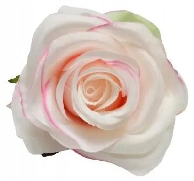 Produktbild von Domosfera Künstliche Rose weiß-rosa für Gestecke 1 Stück