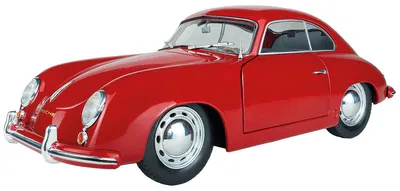 Immagine prodotto di Macchina da collezione in metallo, scala 1:18, riproduzione fedele della Porsche 356 Pre-A del 1953, colore rosso