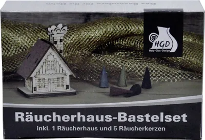 Produktbild von Räucherhaus Bastelset im Thekendisplay Geschenkset inkl. 1 Räucherhaus und 5 Räucherkerzen NEU