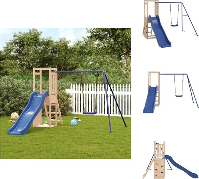 Produktbild von vidaXL Spielturm Massivholz Kiefer -  Schaukeln & Spieltürme