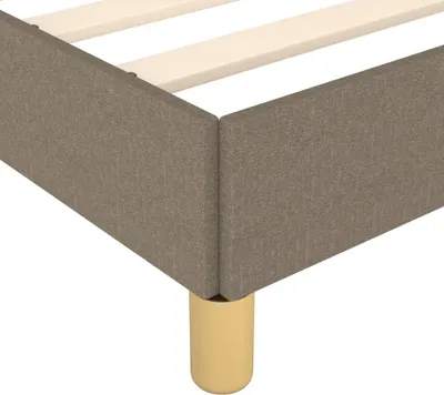 Produktbild von Bettgestell ohne Matratze Taupe 200x200 cm Stoff
