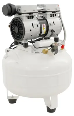 Image de Compresseur d'air silencieux, capacité 30 l, blanc, UE