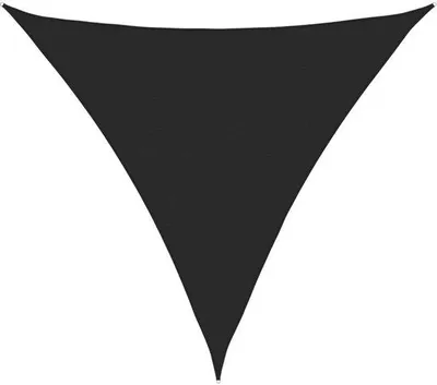 Produktbild von Sonnenschirm - Schattentuch Dreieckig - 5x5x5 m - atmungsaktiv HDPE 160 g/m² - 90% UV-Schutz - Schwarz