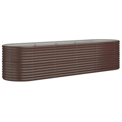 Immagine prodotto di vidaXL Letto rialzato in acciaio verniciato a polvere 296x80x68 cm Marrone