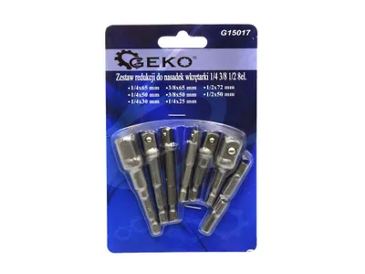 Immagine prodotto di Set di adattatori per cacciaviti 8 pezzi 1/4 3/8 1/2 adattatore per bit Presa quadrata G017