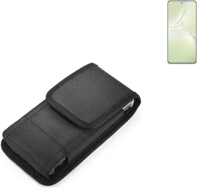 Produktbild von Holster Gürteltasche kompatibel mit Oppo K12x 5G PJT110 Holster Gürtel Tasche wasserabweisend Handy Hülle Schutz Hülle Outdoor schwarz K-S-Trade