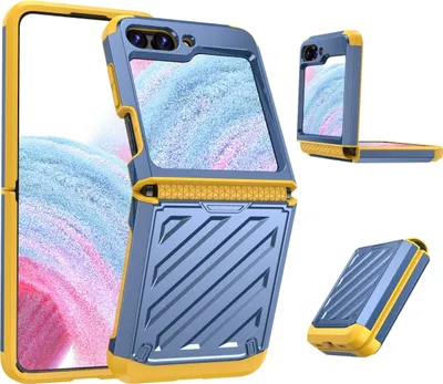 Produktbild von Mobigear Groove  Samsung Galaxy Z Flip 5 Hülle Hardcase Backcover - Blau