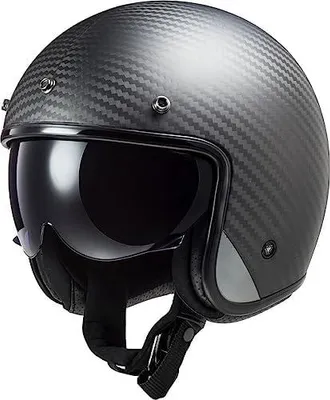 Produktbild von Jet-Motorradhelm BOB II aus mattem Carbon, Größe XL