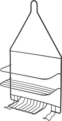 Produktbild von Badezimmerregal Metall Carl Black CARL BLACK 25x10x45 cm Schwarz 1 Stück