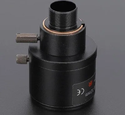 Image de Objectif réglable à zoom manuel pour caméra de vidéosurveillance CCTV - Distance focale 28-12 mm - Interface de montage M12 - HD 3 MP - Utilisation en intérieur