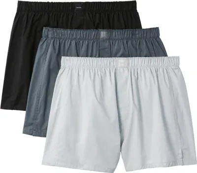 Produktbild von Calvin Klein Herren Boxer Trad 3pk 000nb4006a Boxer, Schwarz/Turbulenz/Harbor Mi