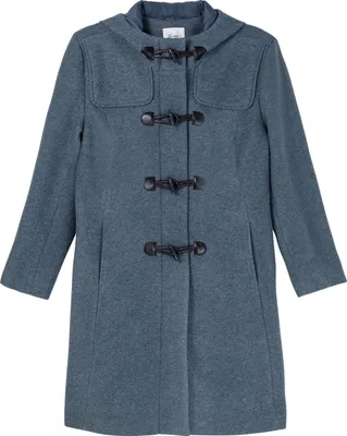 Produktbild von sheego Damen Große Größen Dufflecoat mit Wollanteil und Kapuze Freizeitmode klassisch -