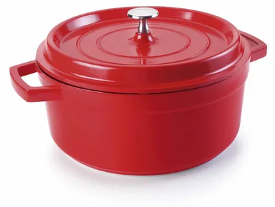 Productafbeelding van Lacor 25920 Kookpan met deksel, gietijzer/gegoten aluminium, diameter 20 cm, geschikt voor inductiekookplaten