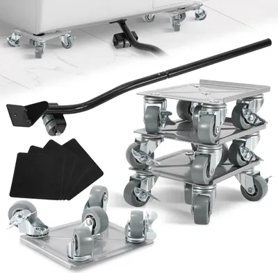 Produktbild von Faziango Möbeltransport Set 9-tlg. mit Möbelheber & 360° Rollen bis 600kg Schwerlast – Umzugshilfe für Möbelrücker und Transportroller