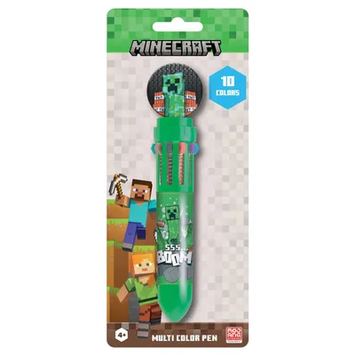 Produktbild von Pyramid International Minecraft Zehnfarb-Kugelschreiber