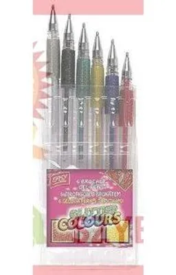 Image de Stylo pailleté 6 couleurs EASY