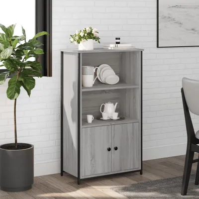 Obrázek produktu pro vidaXL Highboard Grey Sonoma 62x32x103,5 cm výrobek ze dřeva