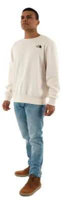 Obrázek produktu pro THE NORTH FACE NF0A89FBQLI M Simple Dome Crew, pánská mikina, barva: White Dune, velikost: [velikost]