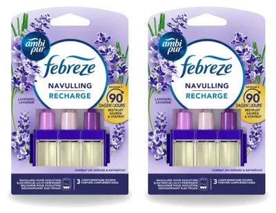 Imagen del producto de 2 unidades de recambio Ambi Pur 3Volution, aroma lavanda, 20 ml - Paquete económico